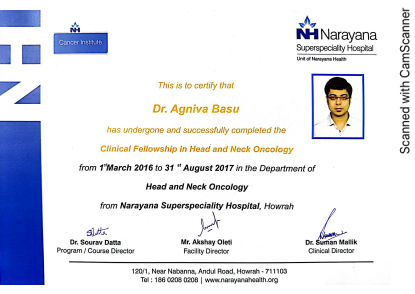 Dr. Sajal Kumar Das Professional Certificate